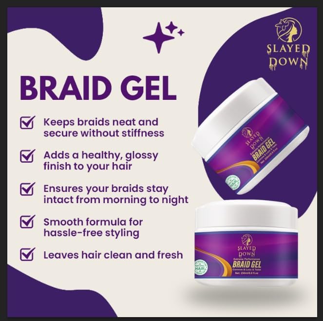 SLAYED DOWN lavender-sage formula offers nourishing hydration and shine