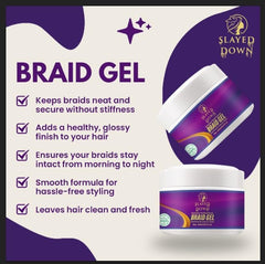 SLAYED DOWN lavender-sage formula offers nourishing hydration and shine