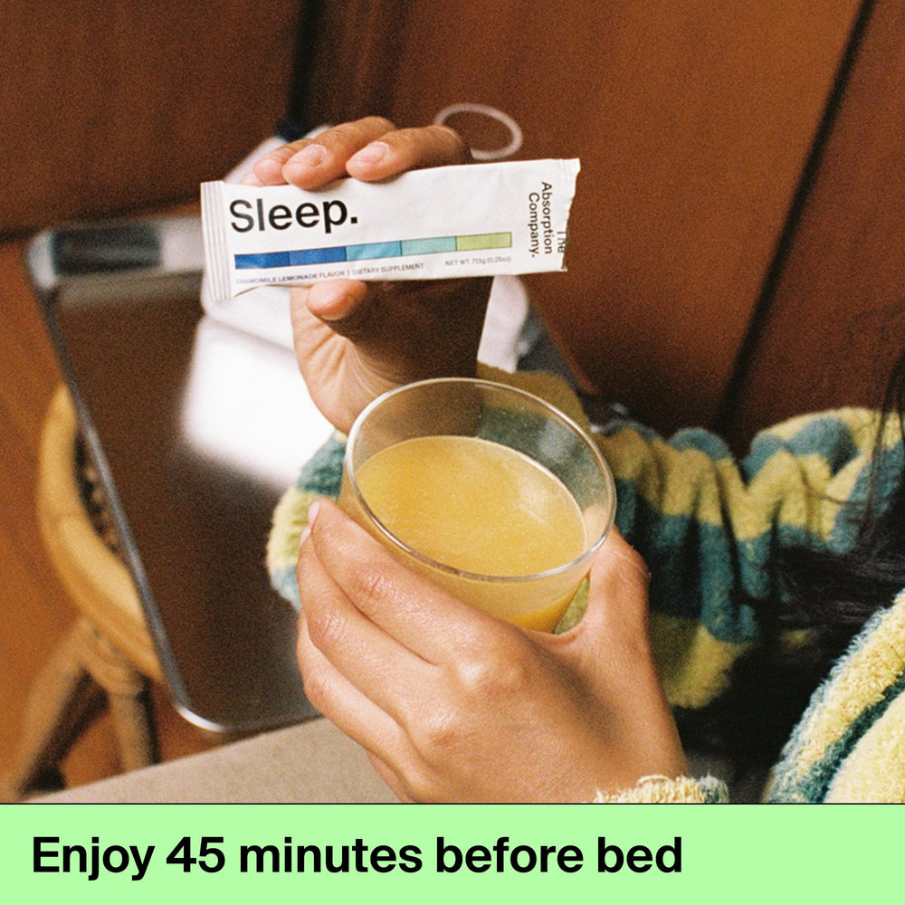 Melatonin-free Sleep Aid Powder packaging and label