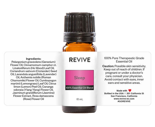 Diffuser emitting Sleep Essential Oil Blend aroma