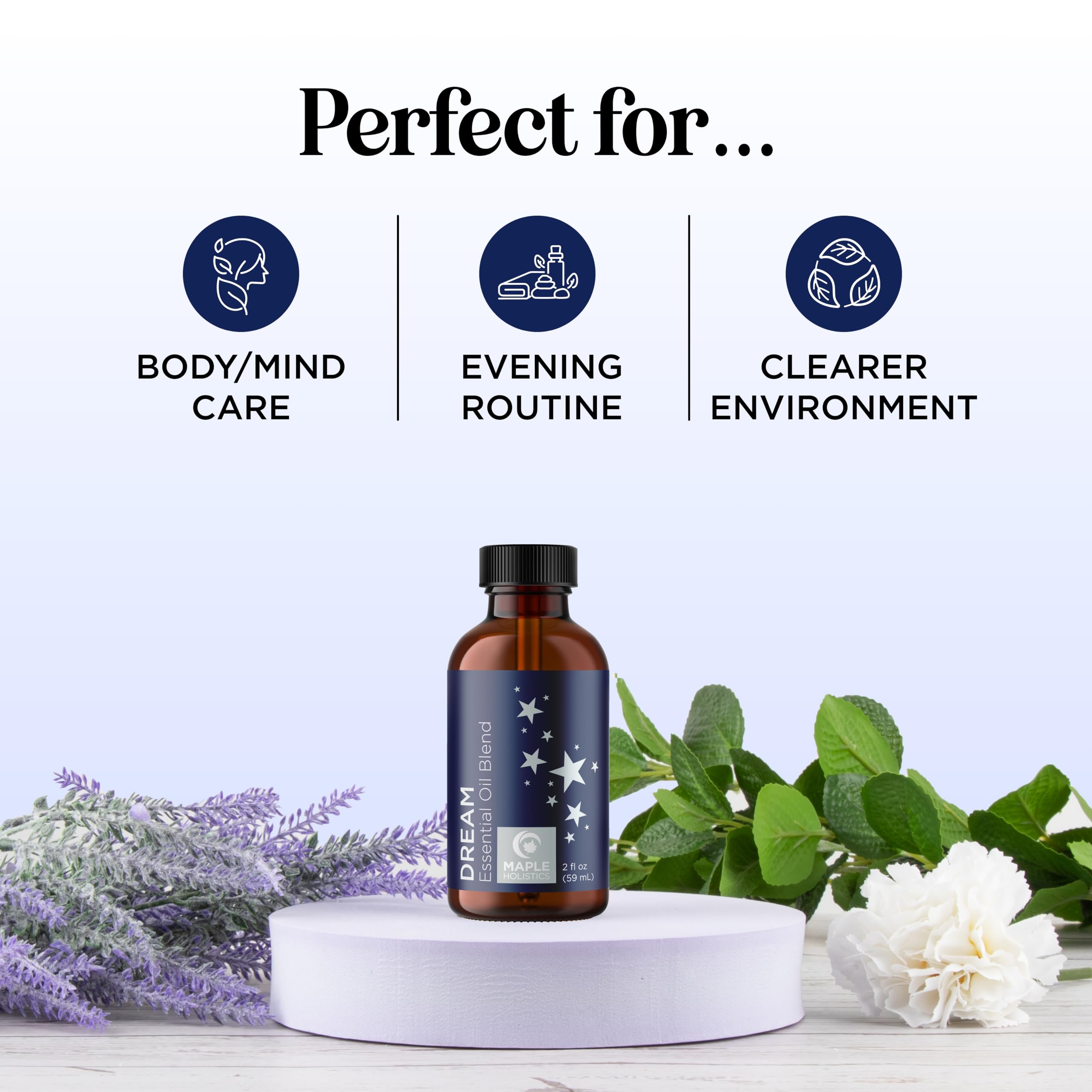 Diffuser setup with Dream Essential Oils sleep blend