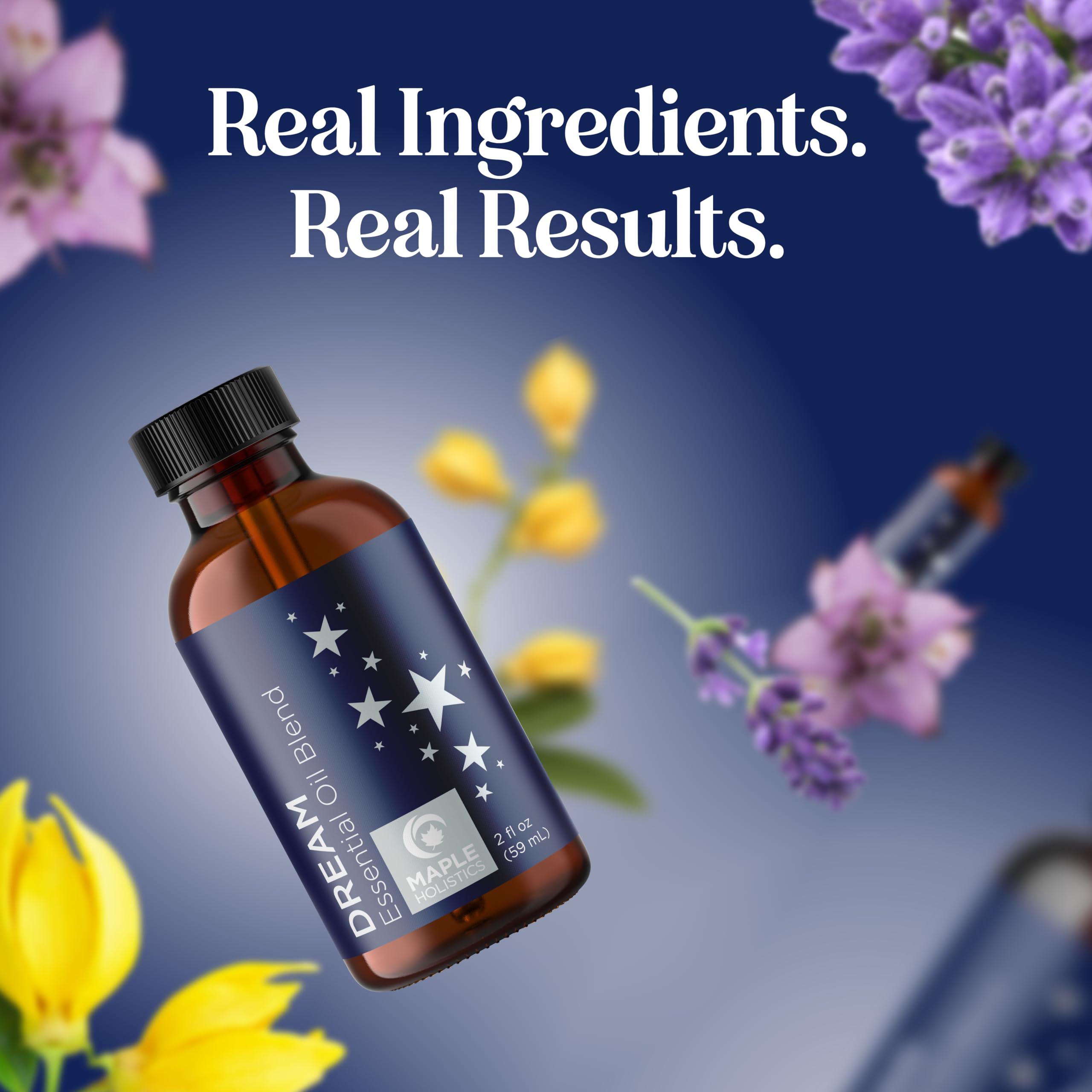 Dream Essential Oils sleep blend packaging and bottle