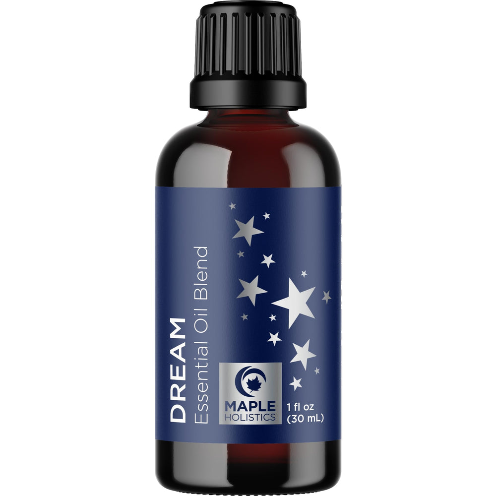 Premium essential oil blend packaging and bottle