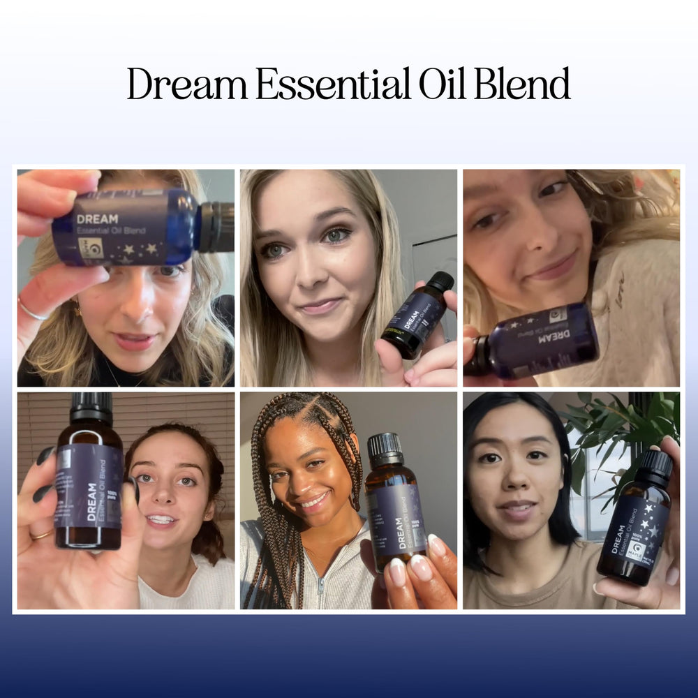 Diffuser oil blend for sleep in a 4oz bottle with lavender and chamomile