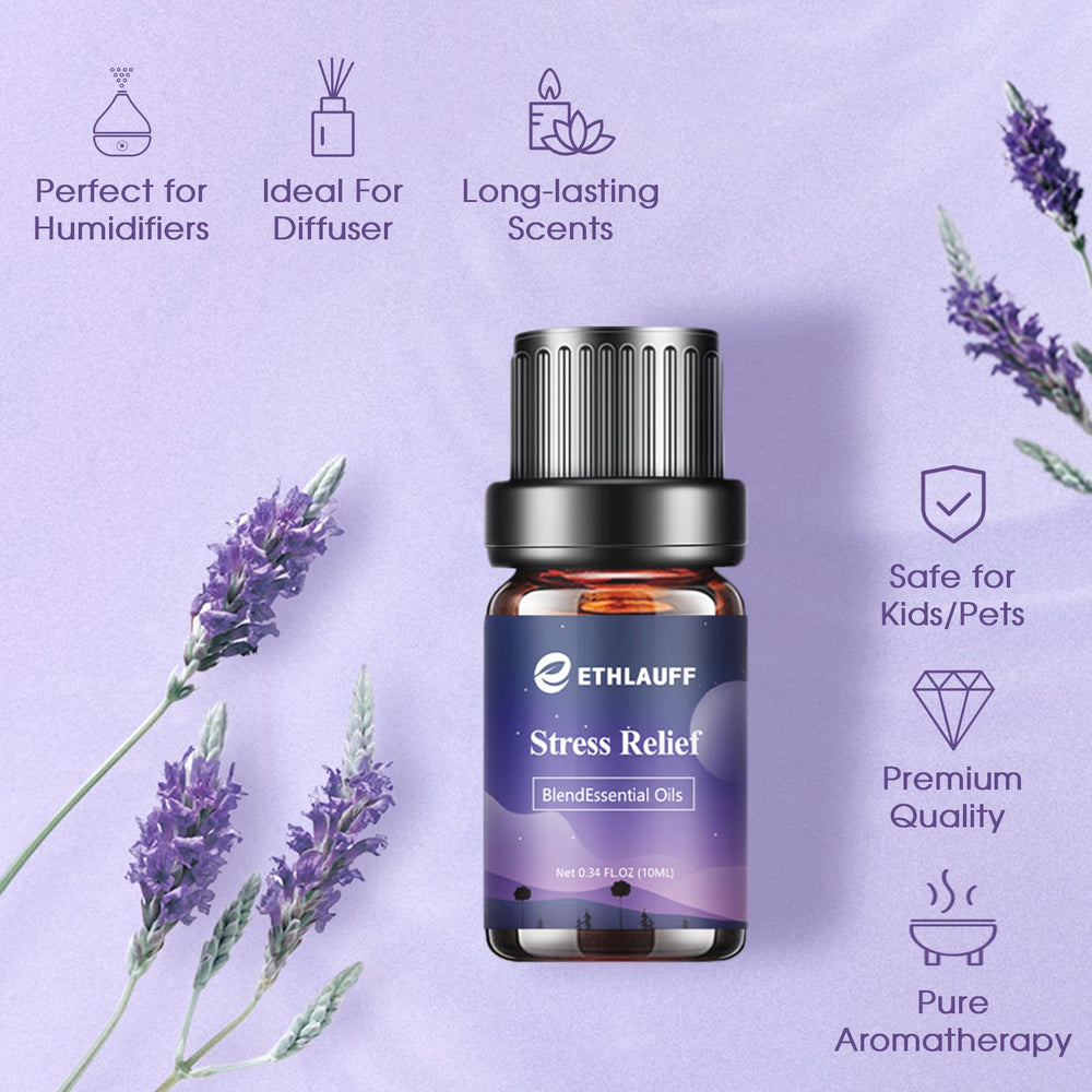 Vibrant packaging of sleep essential oils gift set