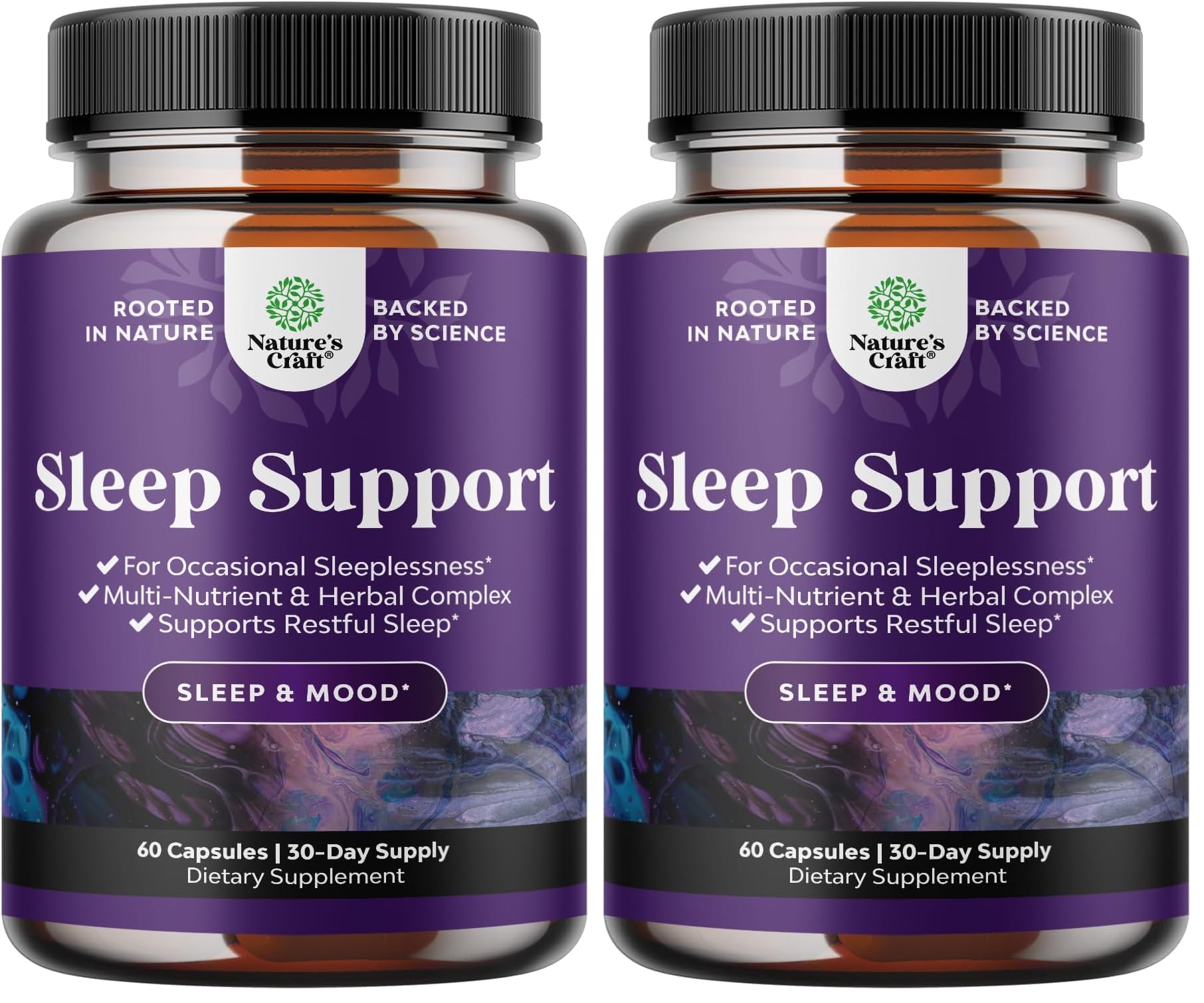 Natural Refreshing Sleep Formula bottle and packaging (Pack of 2)