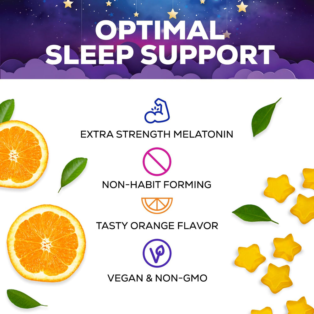 Illustration of adults and kids sleeping with Sleep Gummies