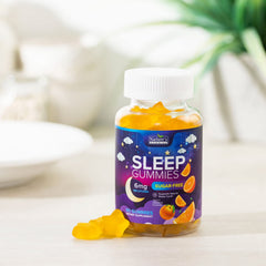 Ingredient and nutrition information on Sleep Gummies label