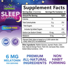 Close-up of Sleep Gummies 6mg Orange Flavor