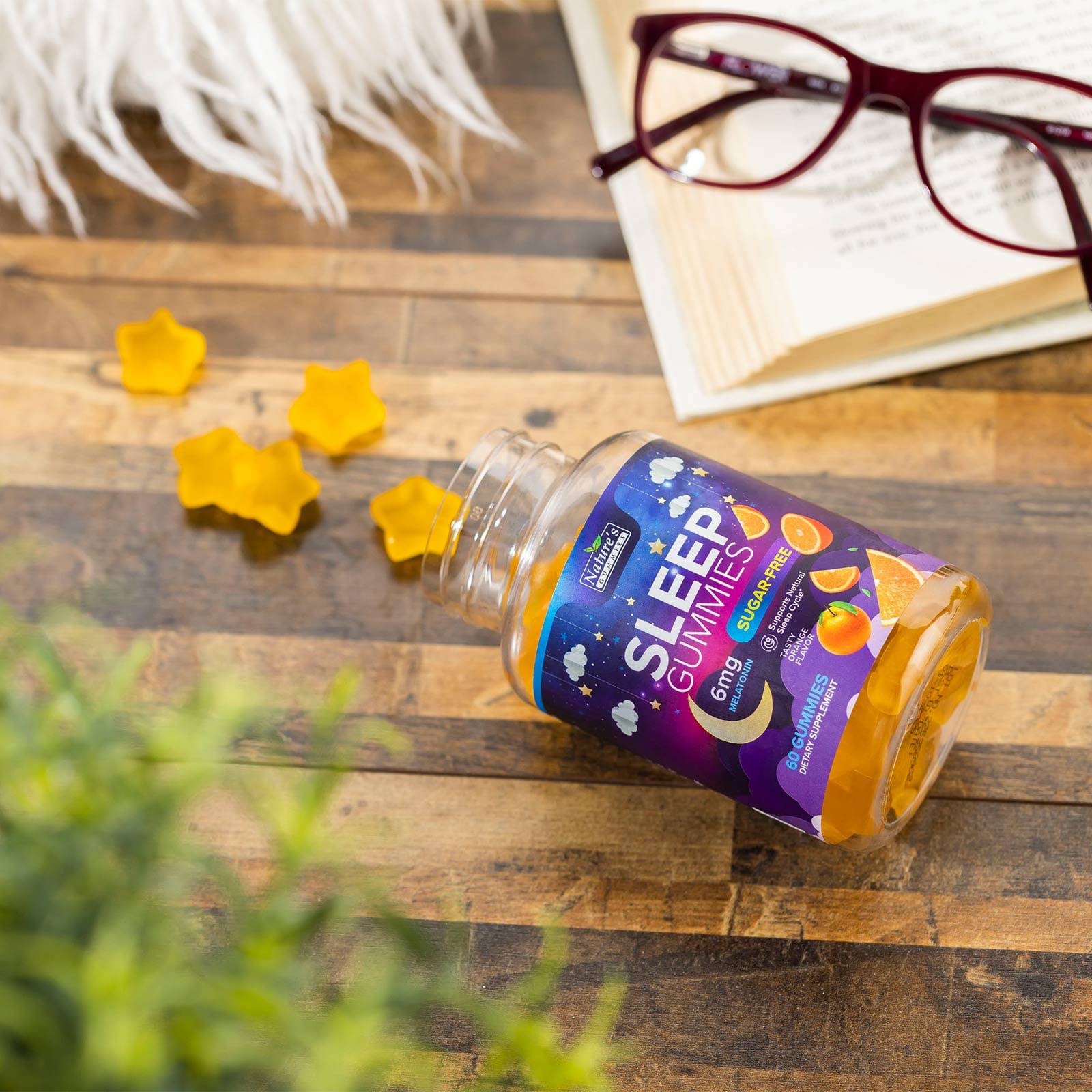 Healthy sleep support with 6mg melatonin gummies