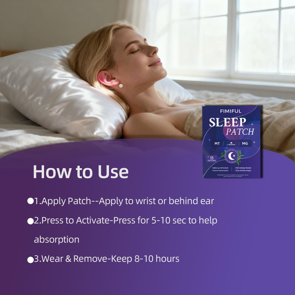 Illustration of benefits: deep sleep and refreshed morning