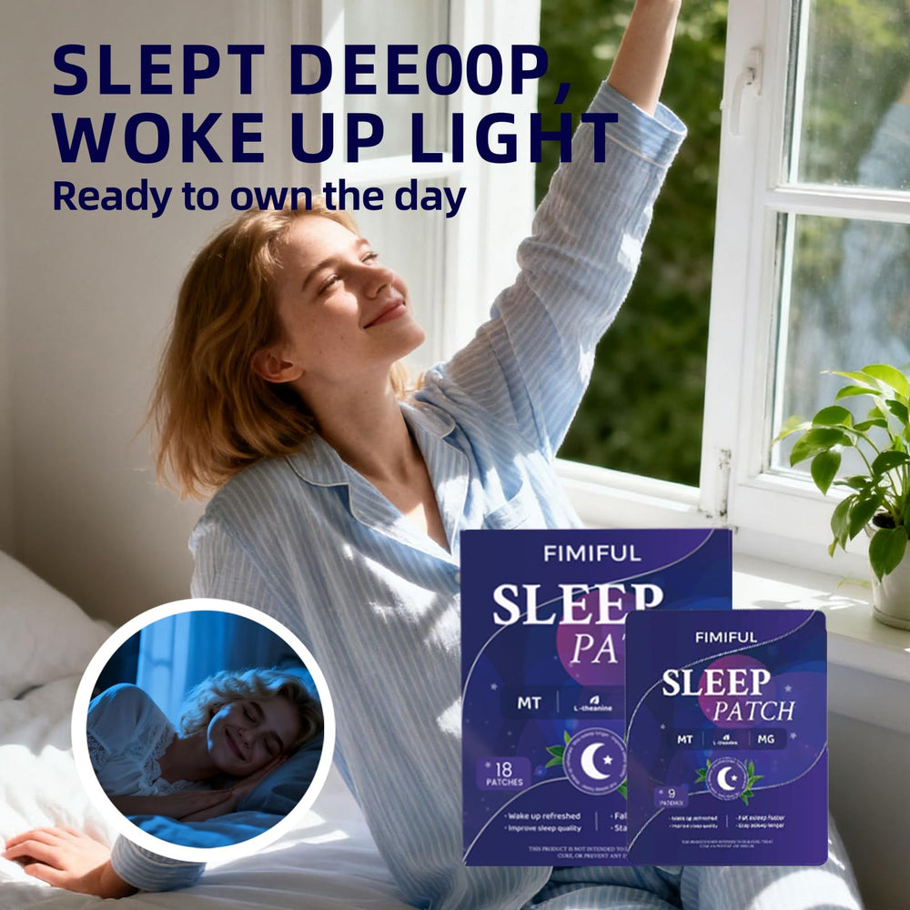 Sleep patch worn on skin showing discreet design