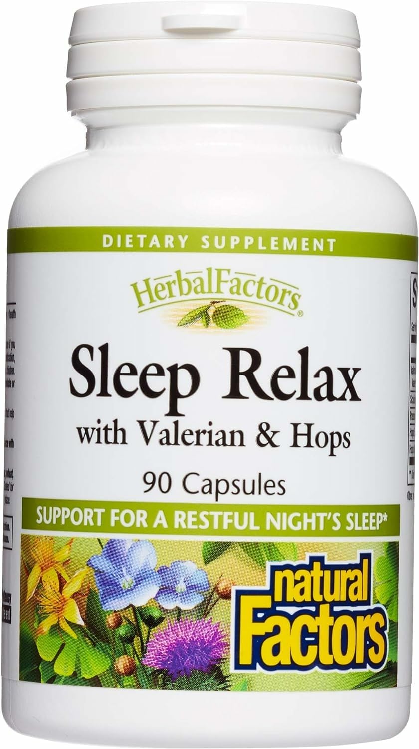 Bottle of Herbal Factors Sleep Relax Formula