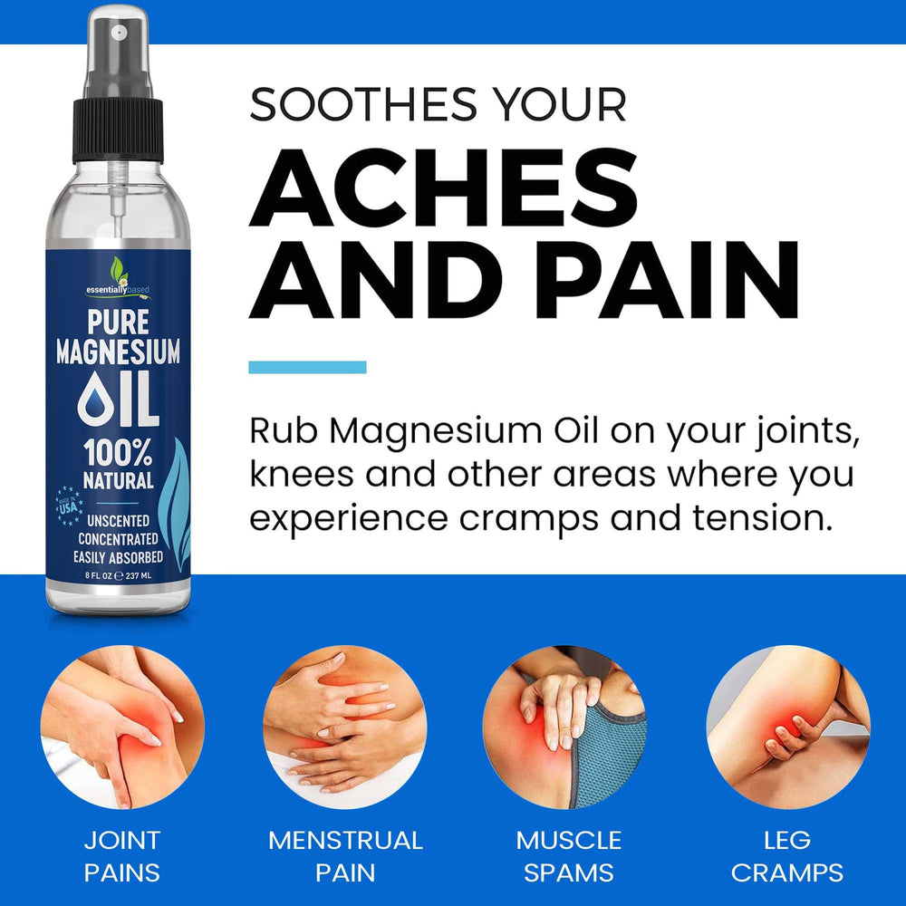 Sleep and relaxation concept with magnesium oil
