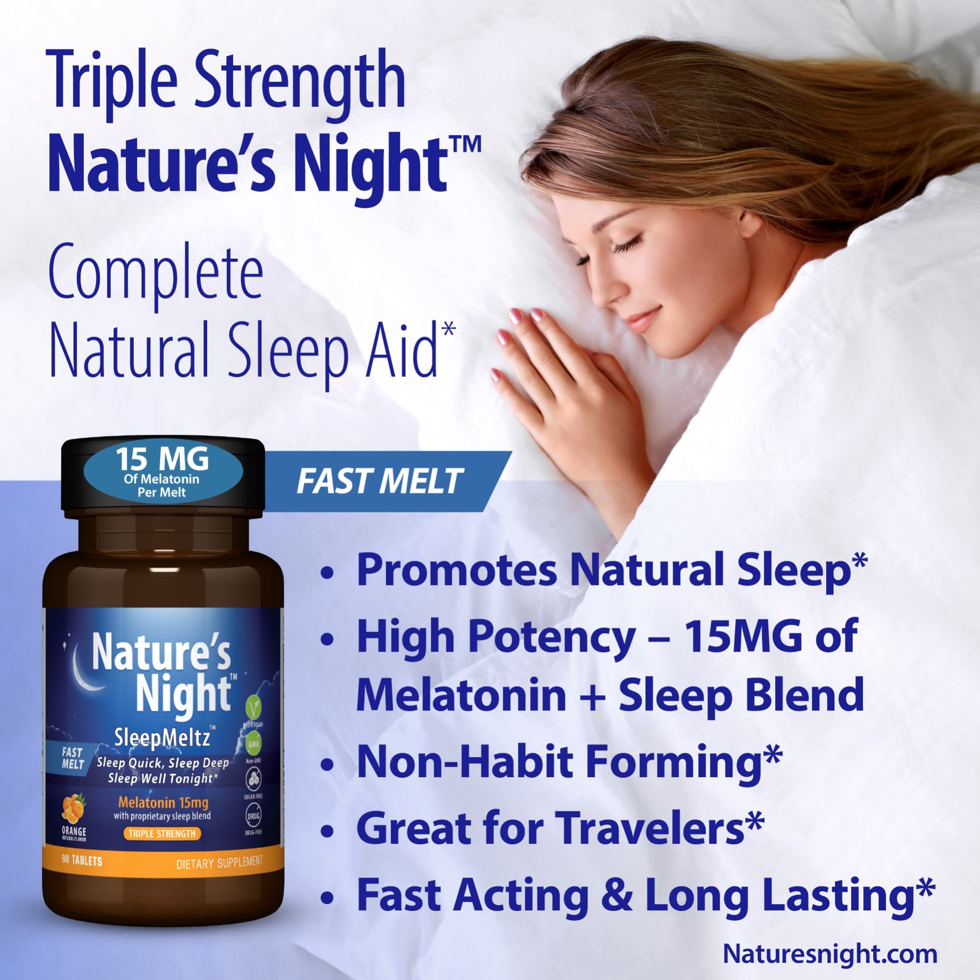 Sleep support blend with L-Theanine, Magnesium Citrate, and Vitamin B-6