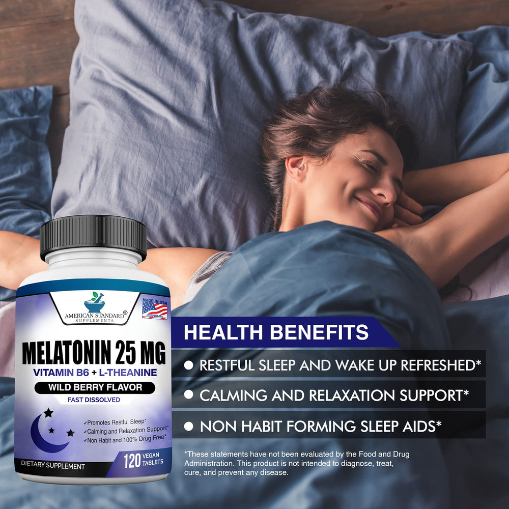 Sleep support melatonin chewables for restful nights