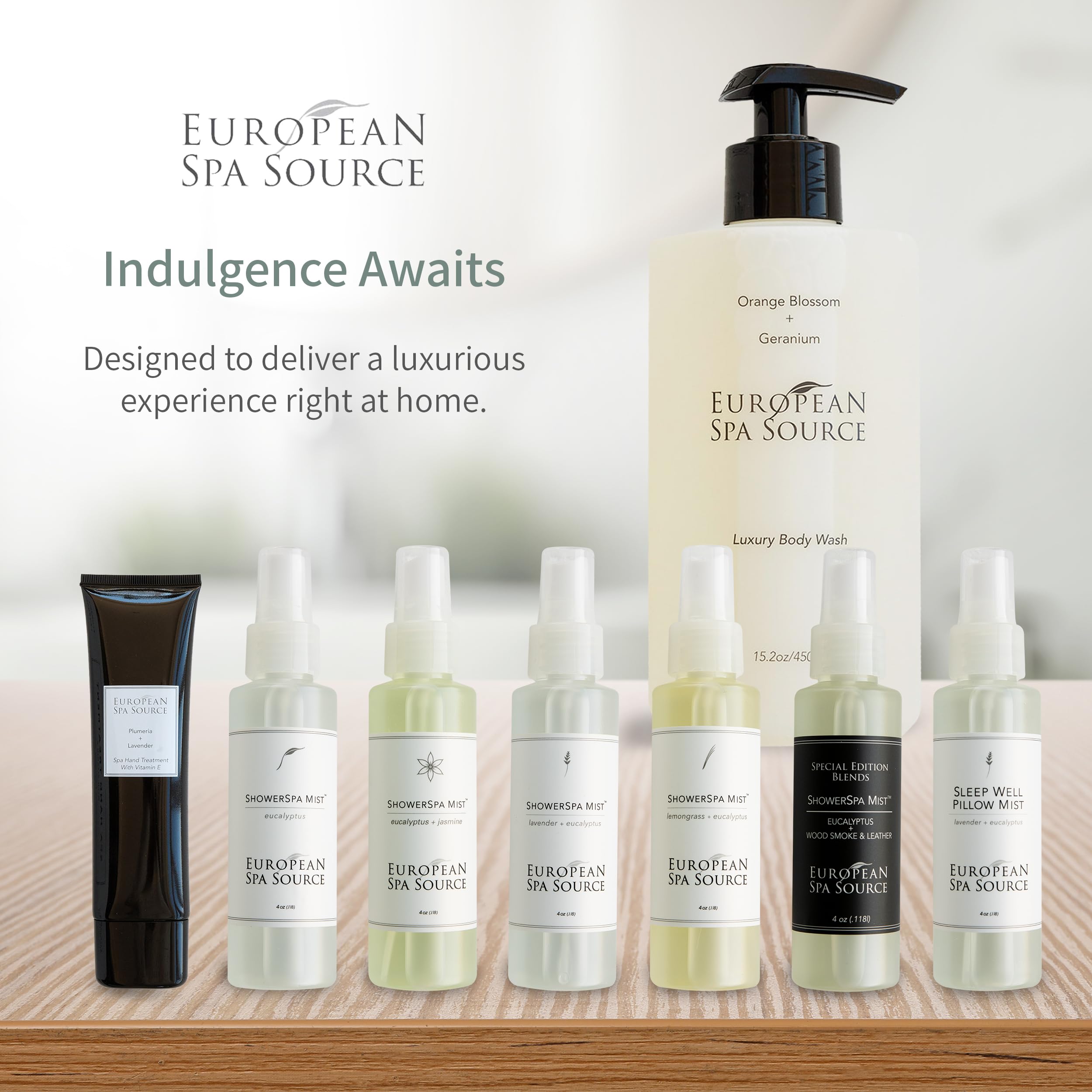 Relaxing spa scene featuring Sleep Well Pillow Mist