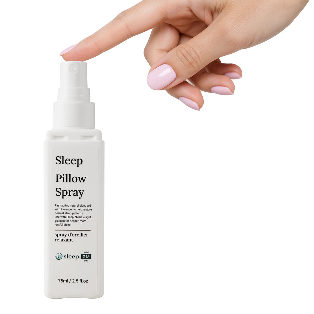 Sleep ZM Travel-size Lavender Sleep Spray 2.5 oz ready for carry-on use.