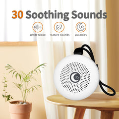 Sleepbox 30 soothing sounds overview, natural white noise and gentle tones for relaxed nights