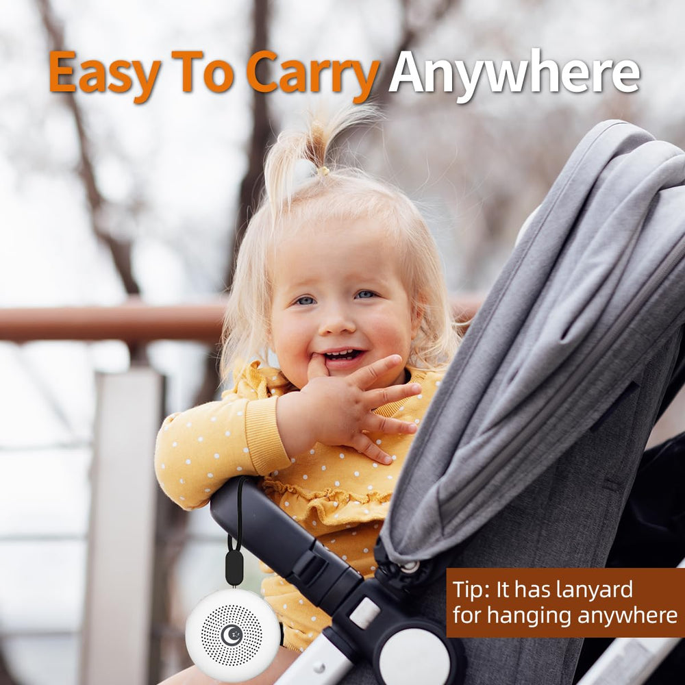Sleepbox compact portable design with detachable strap for travel and on-the-go use