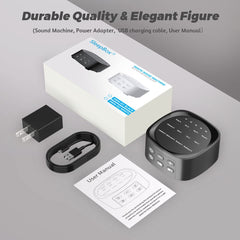 Sleepbox-safety-certifications-label confirms FCC, CE, RoHS safety standards.