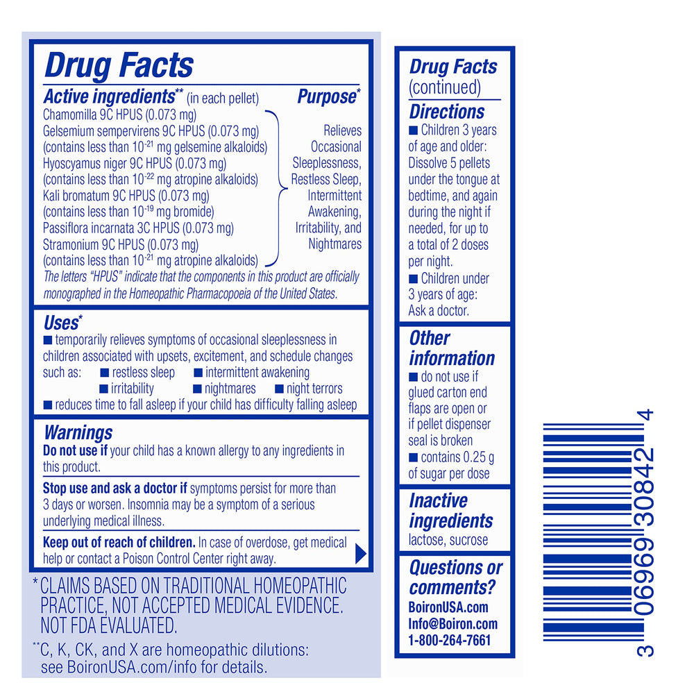 Close-up of meltaway SleepCalm Kids pellets