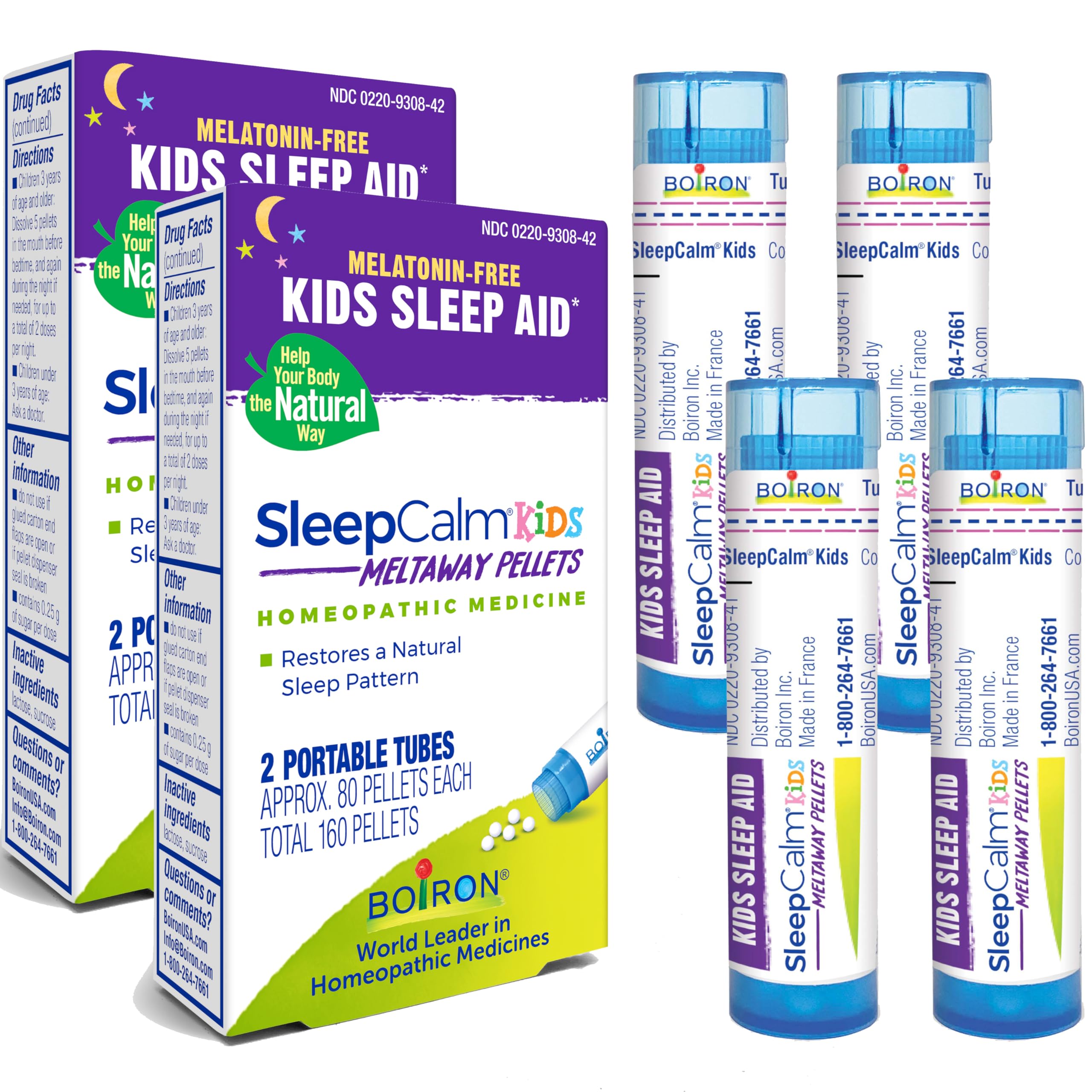 SleepCalm Kids Sleep Aid tubes four-pack