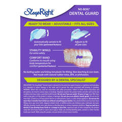 Dental guard bite pad close-up illustrating flexibility