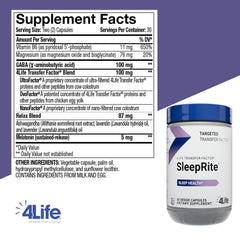 GABA and Melatonin ingredient icons for SleepRite