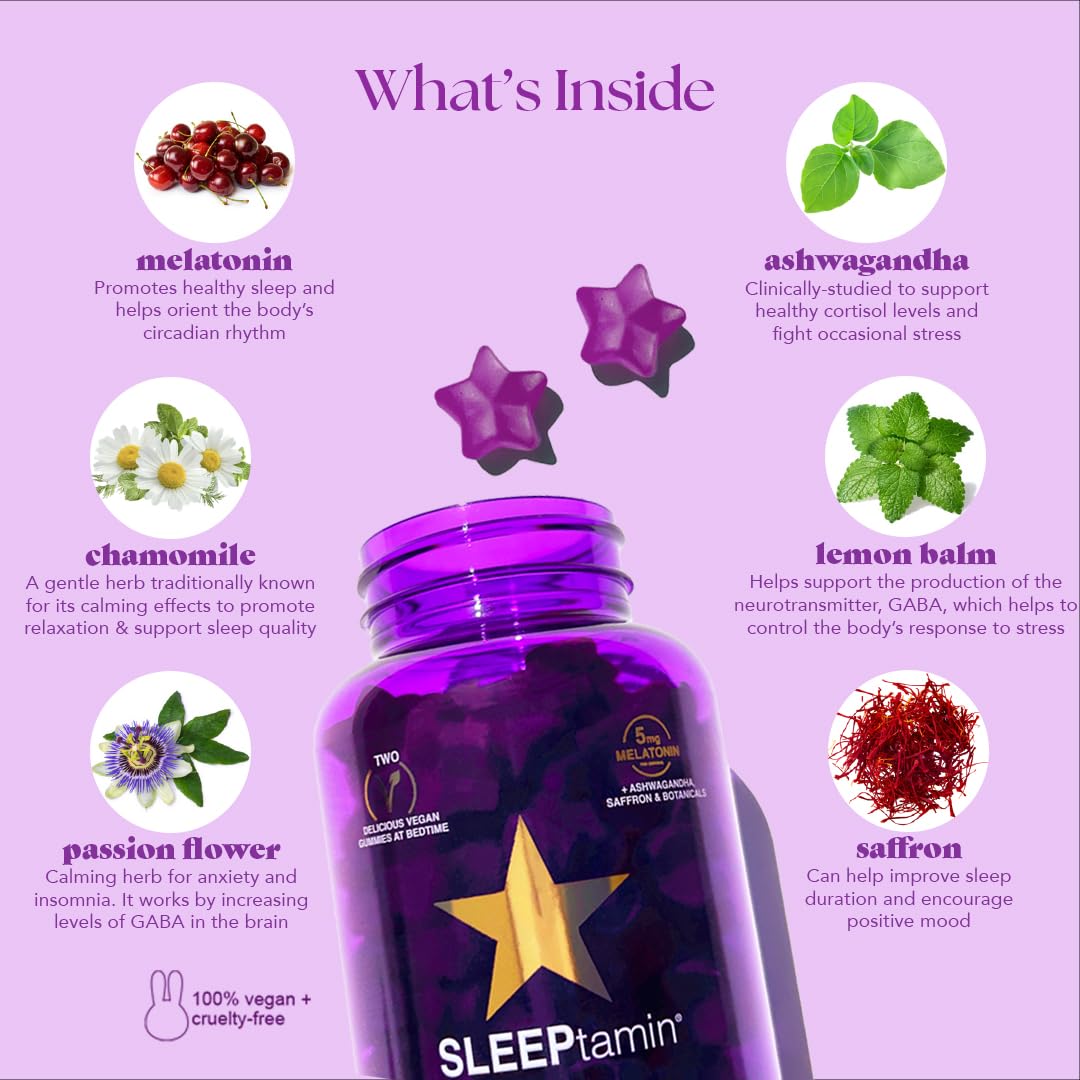 Chamomile and passion flower in the SLEEPtamin formula