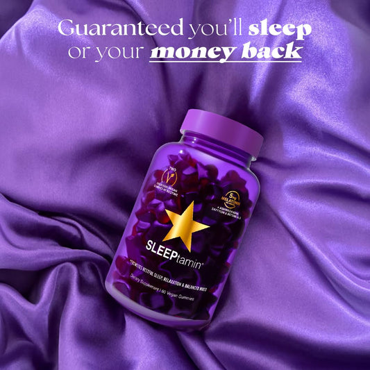 Packaging of SLEEPtamin Melatonin Gummies