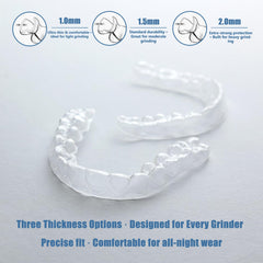 Slim, durable and comfortable dental night guard fit