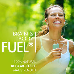 Close-up of Slim Heat Keto MCT Oil Capsules with C8 & C10