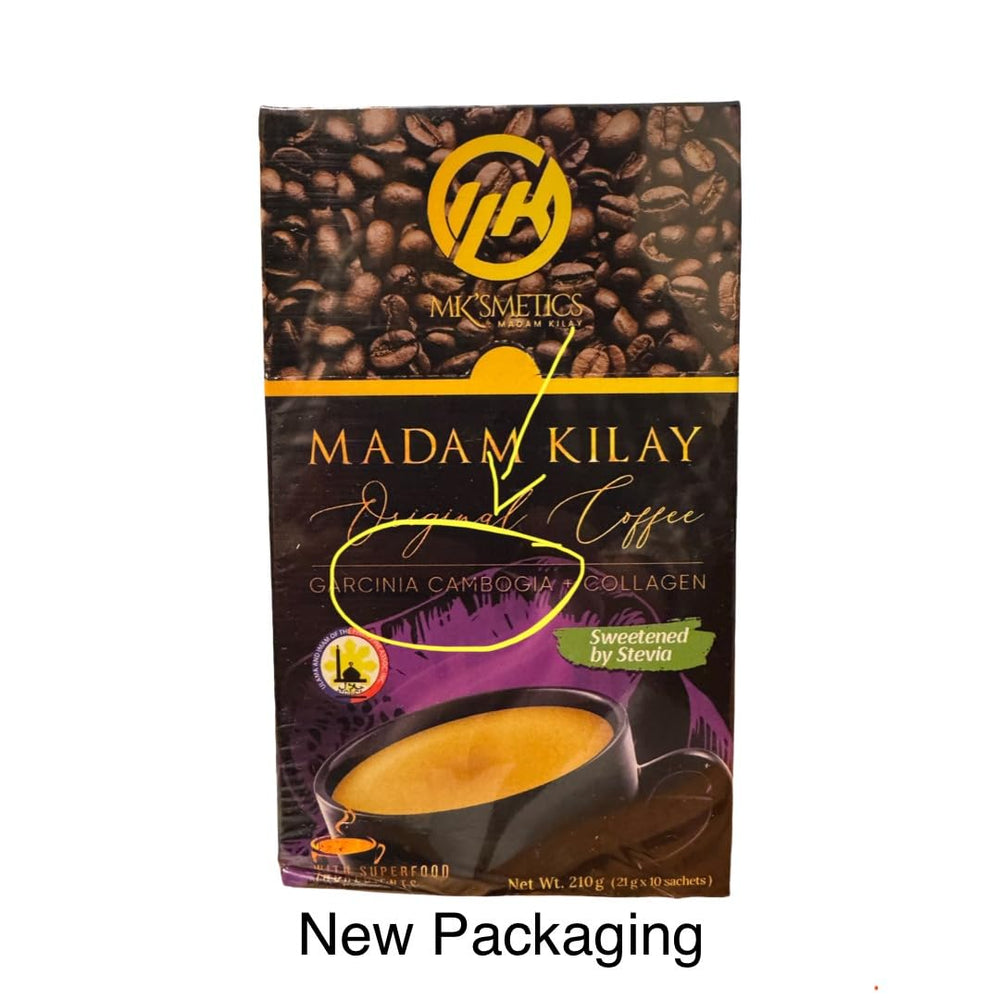 Ingredients list on Slimming-K Coffee label
