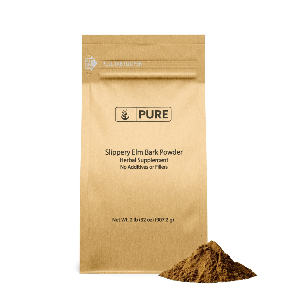 Front view of Pure Original Ingredients Slippery Elm Bark Powder 2lb