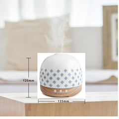 SLMIRACLE diffuser with wood accent adds elegant style and a quiet, unobtrusive presence.