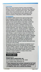 Made in USA label on Slo-Niacin Niacin (Vitamin B3) supplement bottle
