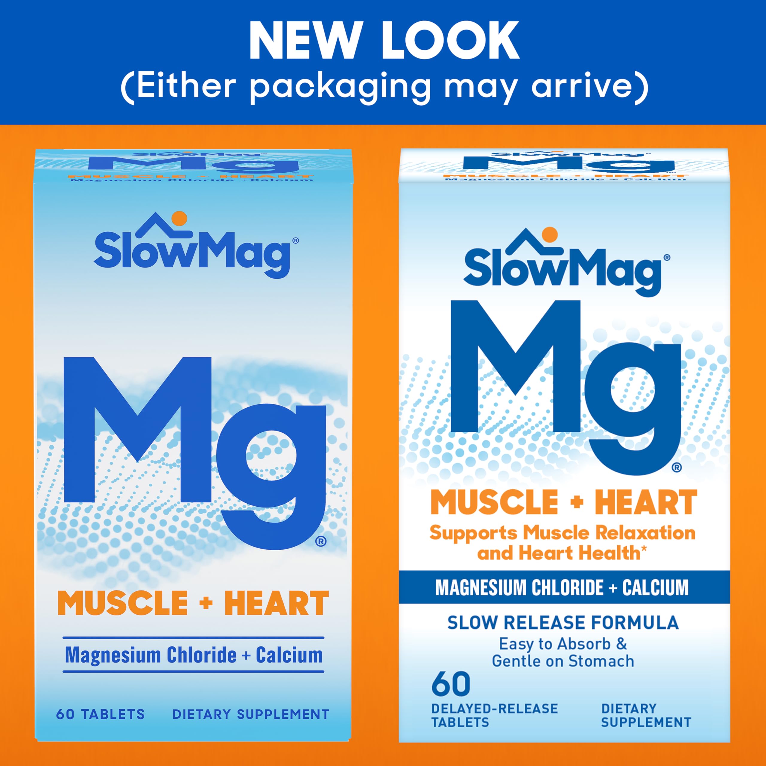 Close-up of nutrition facts and ingredients on SlowMag packaging