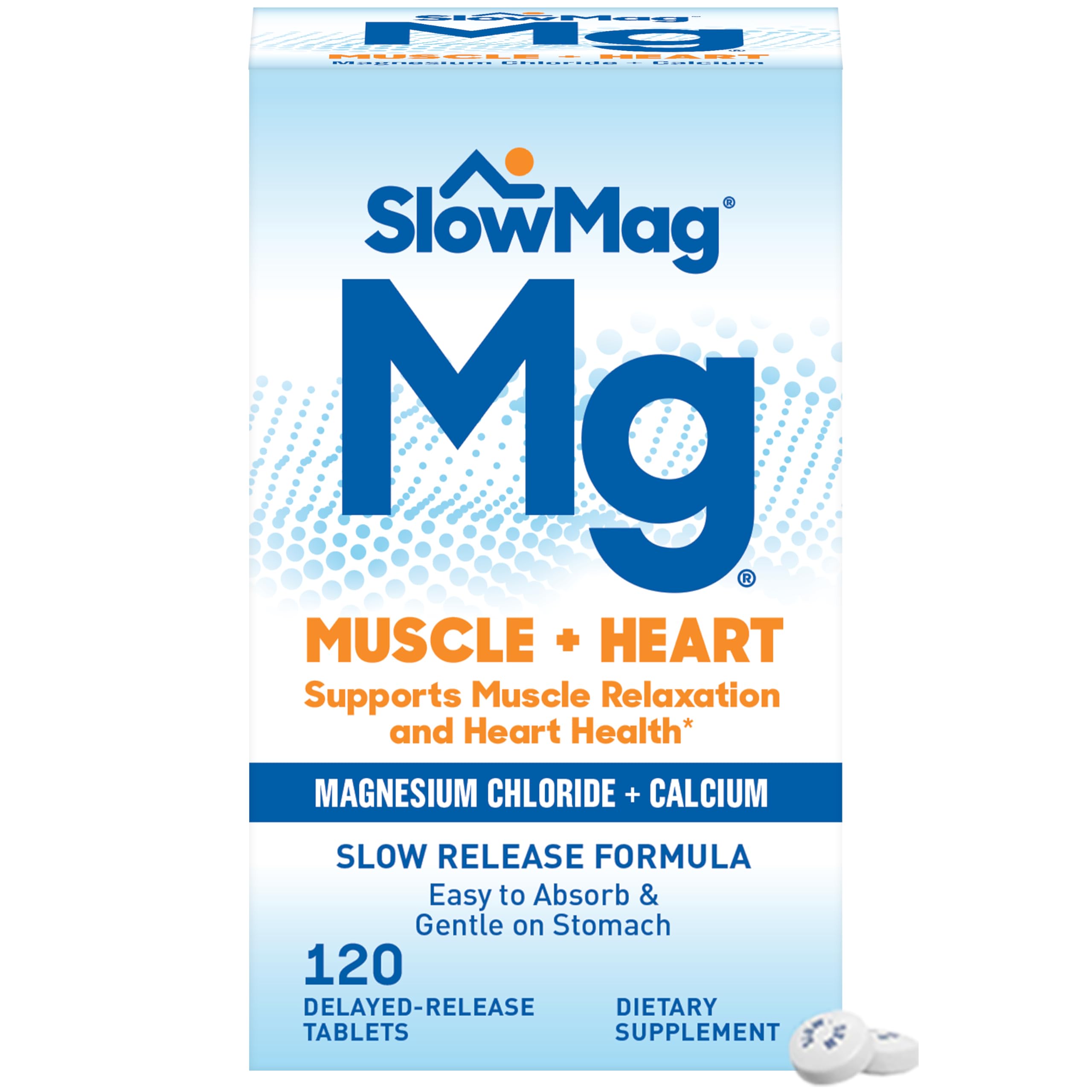 SlowMag Muscle + Heart bottle label
