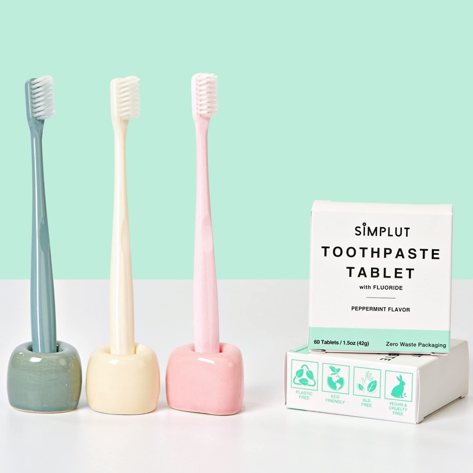 SLS-free toothpaste tablets label