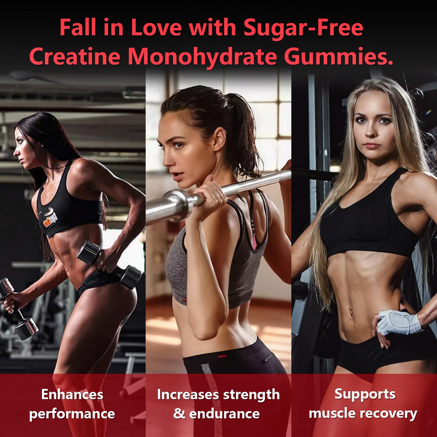 Lifestyle image of gummies used in gym workout
