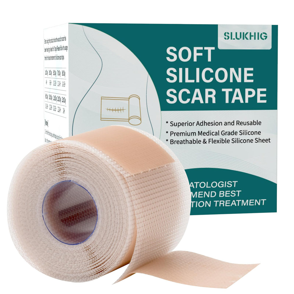 SLUKHIG silicone scar sheets roll close-up, ultra-thin and discreet scar treatment option