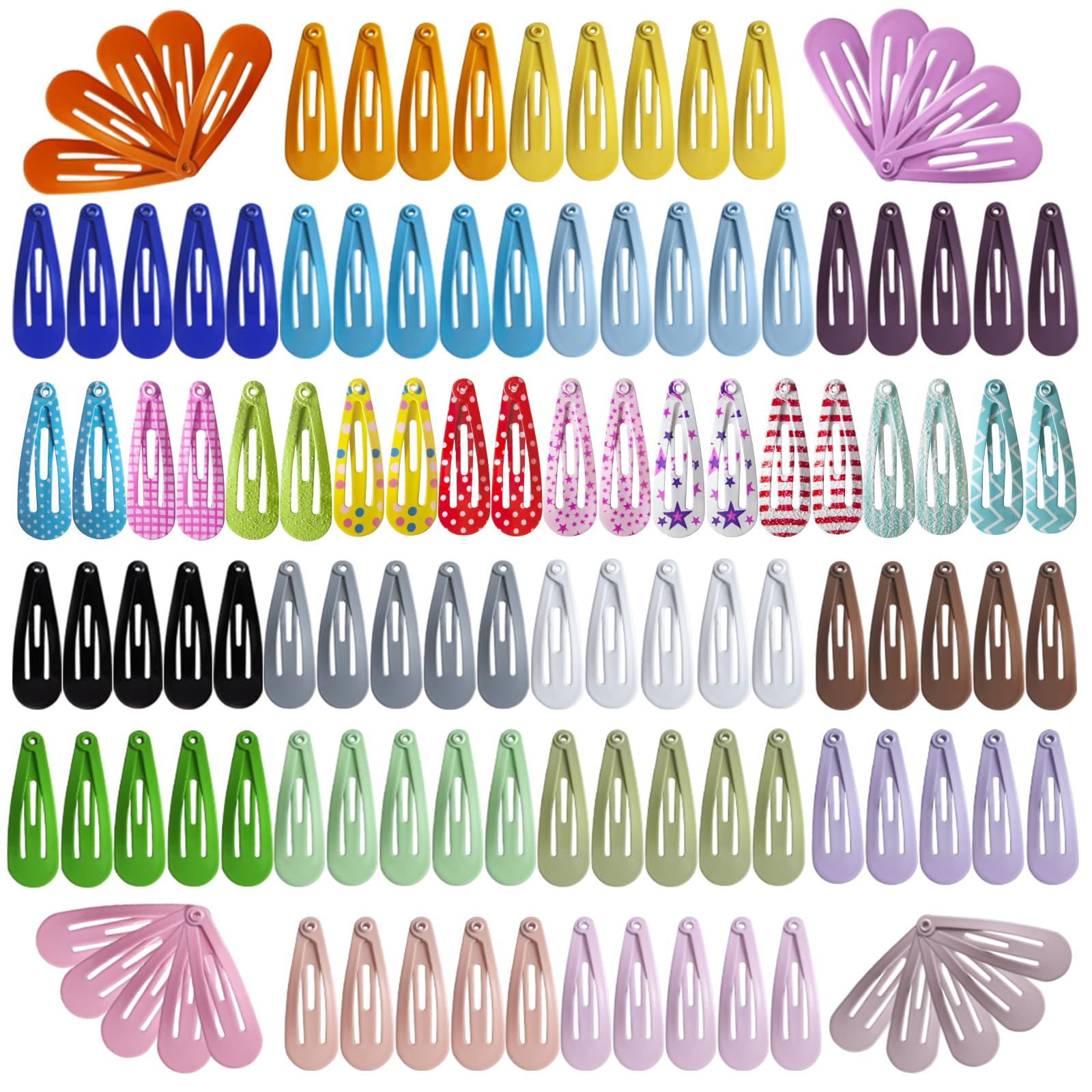 SLYFTE premium snap mini hair clips in colorful set for quick kid-friendly styling