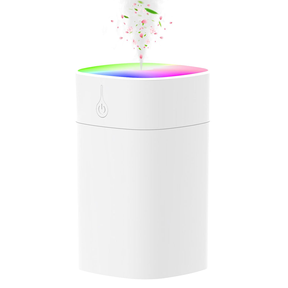 Small Diffuser 400ml on desk with 7-color night light