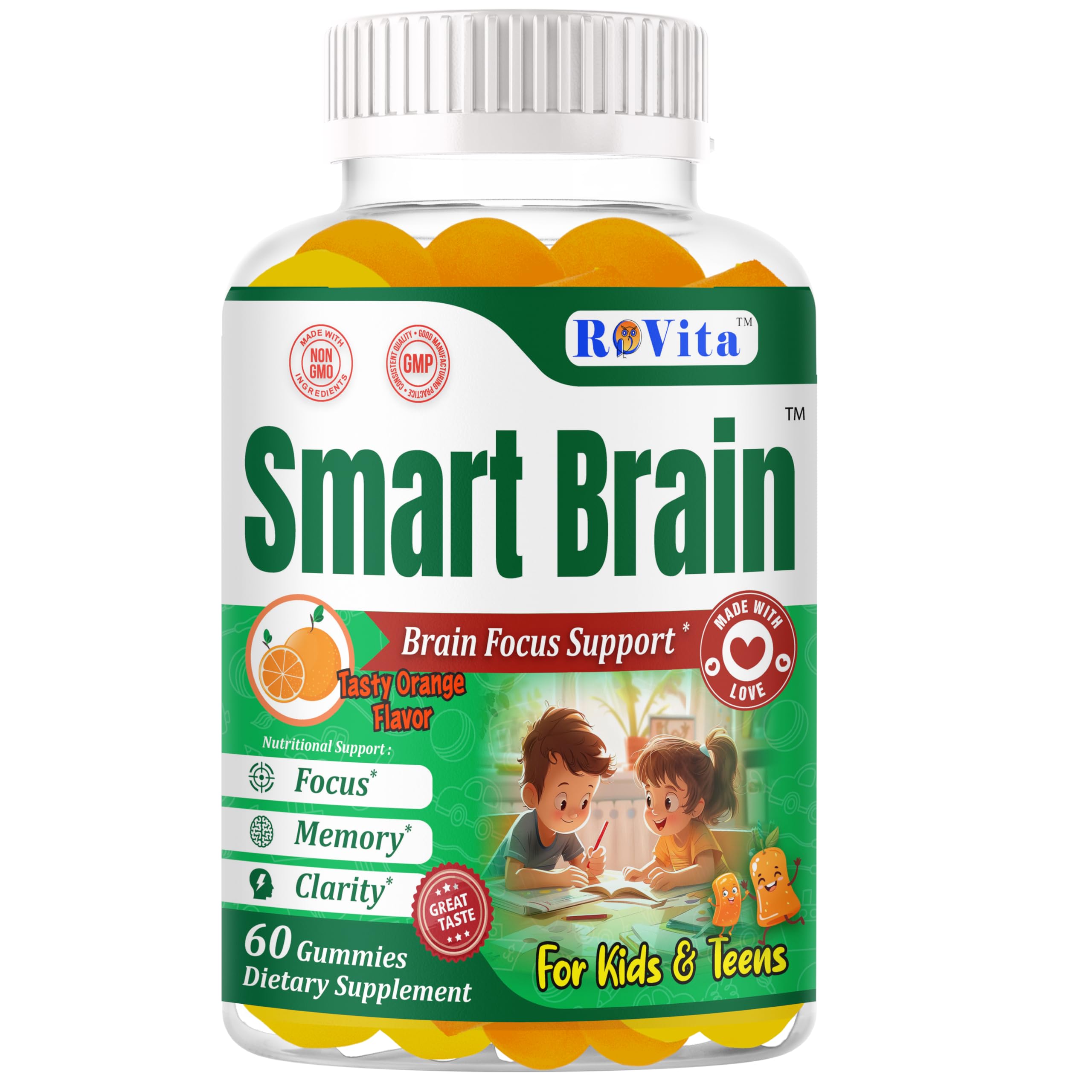 Hero image for Smart Brain Focus Gummies for kids and teens