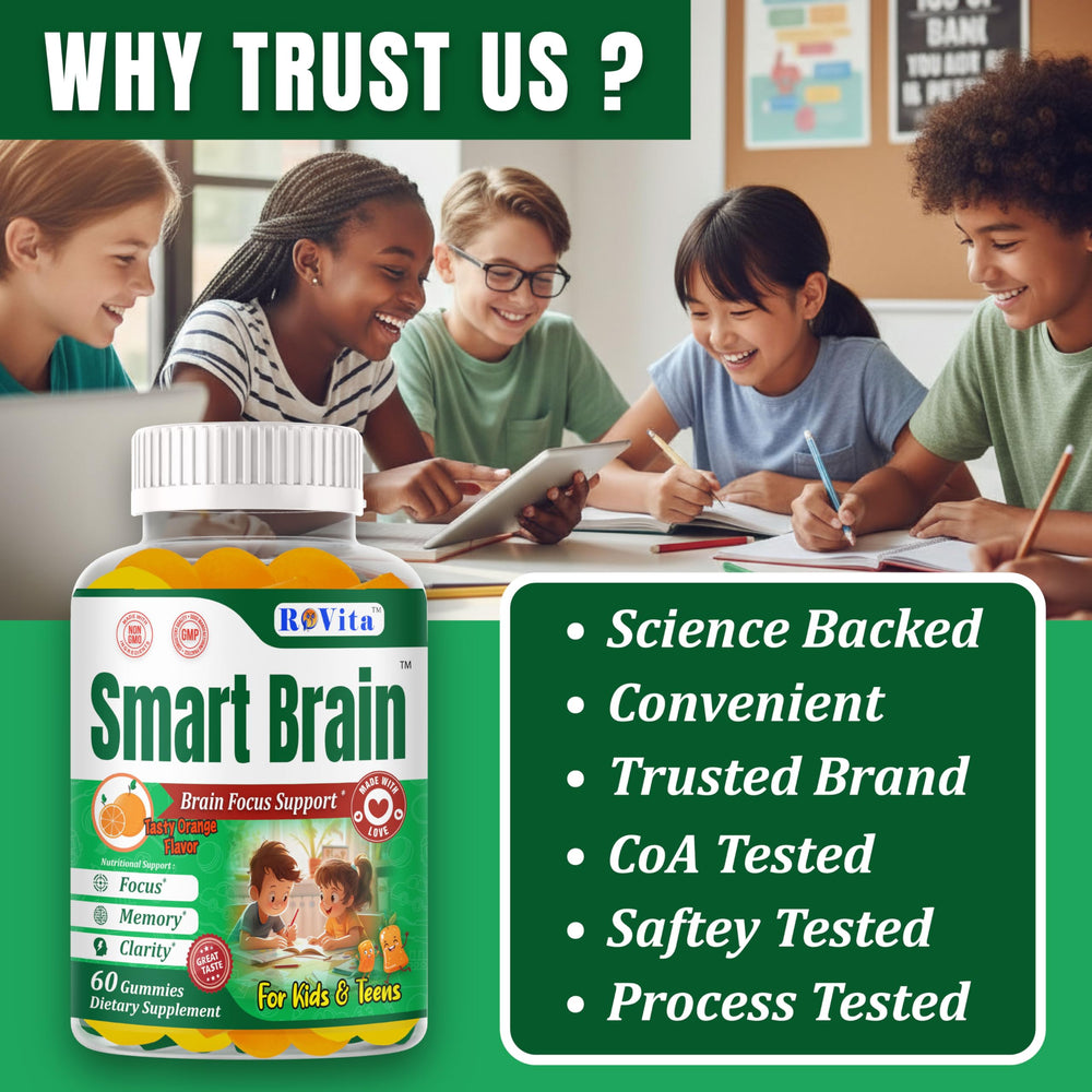 Third-party lab tested Smart Brain Focus Gummies