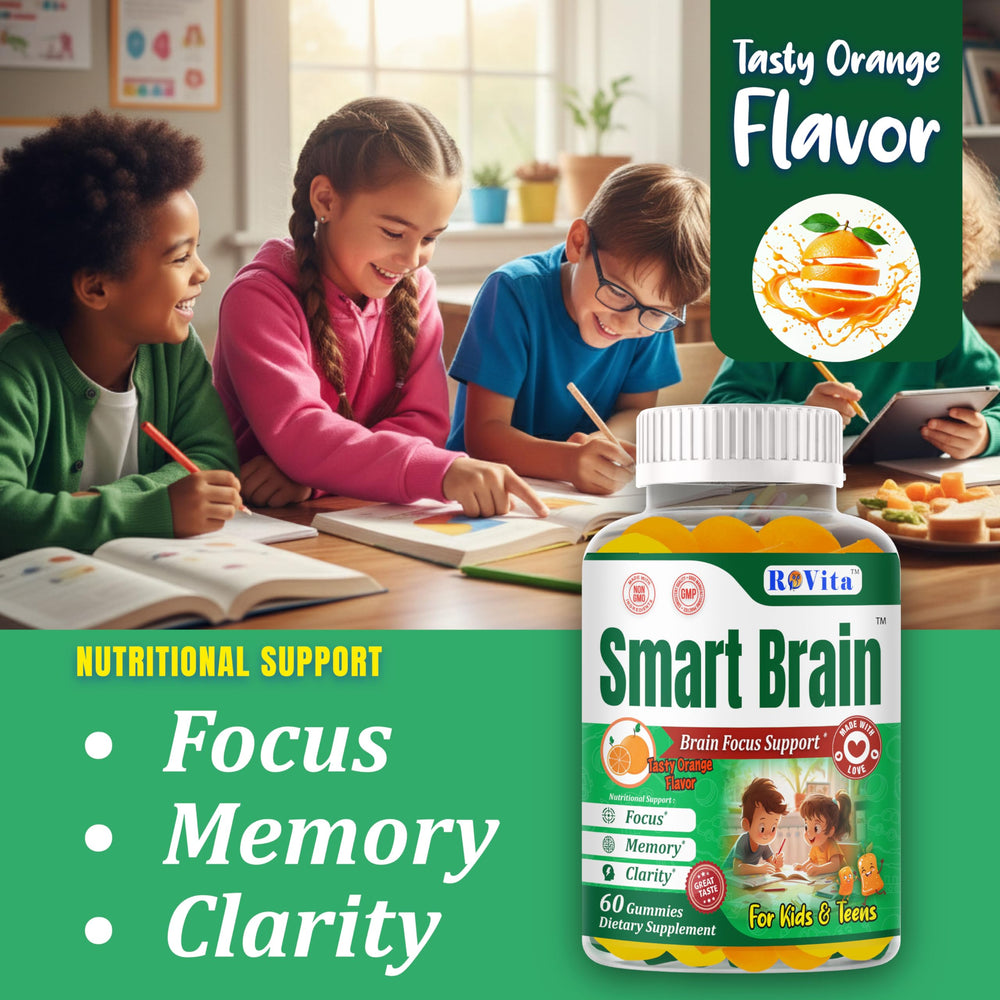 Smart Brain Focus Gummies orange flavor
