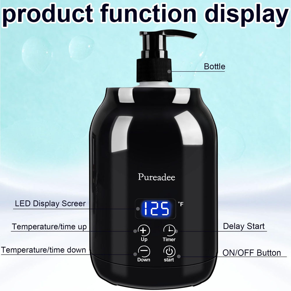 Smart LED display showing temperature and timer