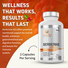 Made in USA GMP-certified facility for Smart Nutra Labs Berberine HCL 1200mg
