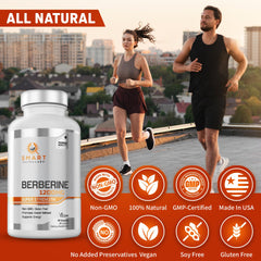Vegan capsules of Smart Nutra Labs Berberine HCL 1200mg